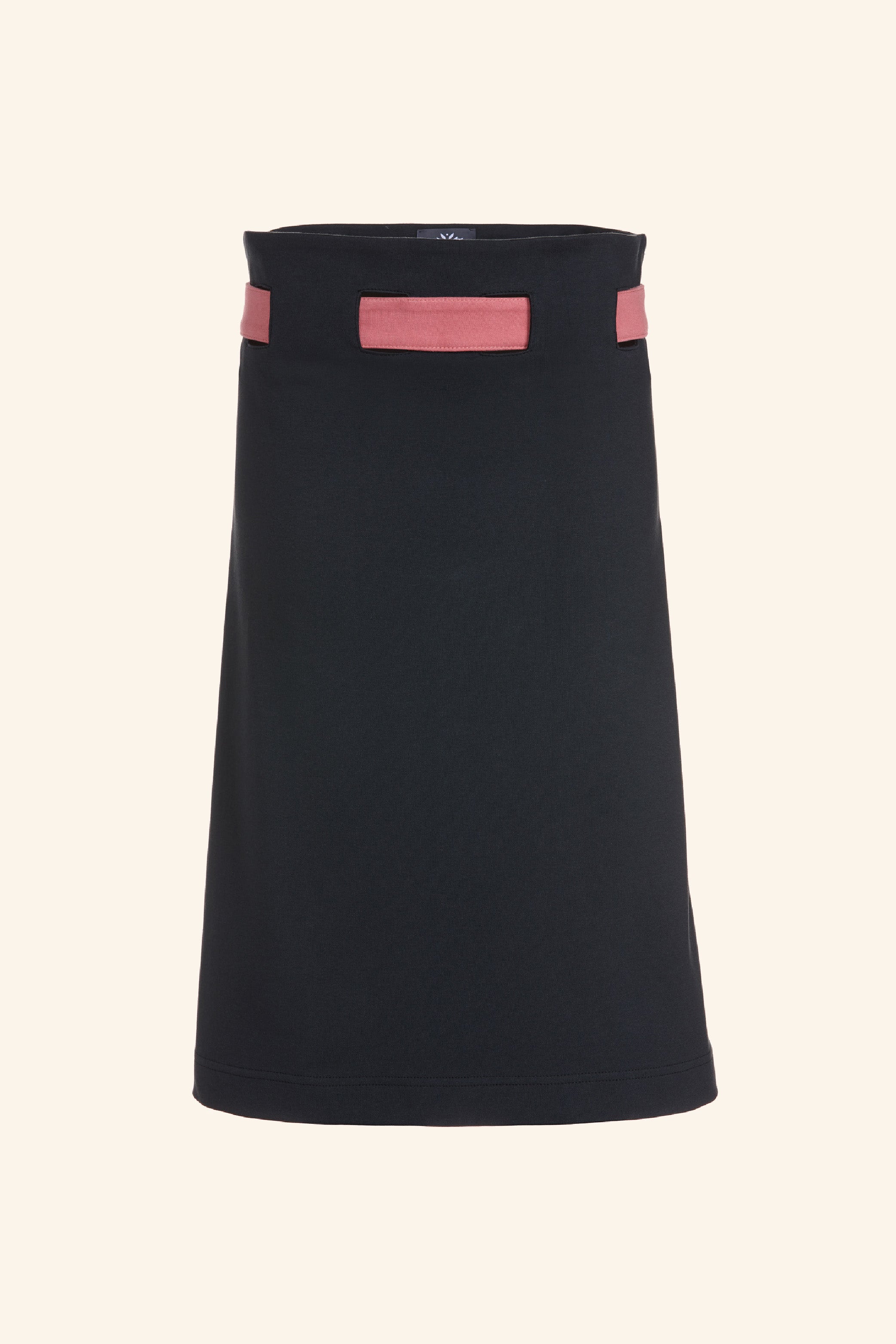 ALICE belted skirt, black