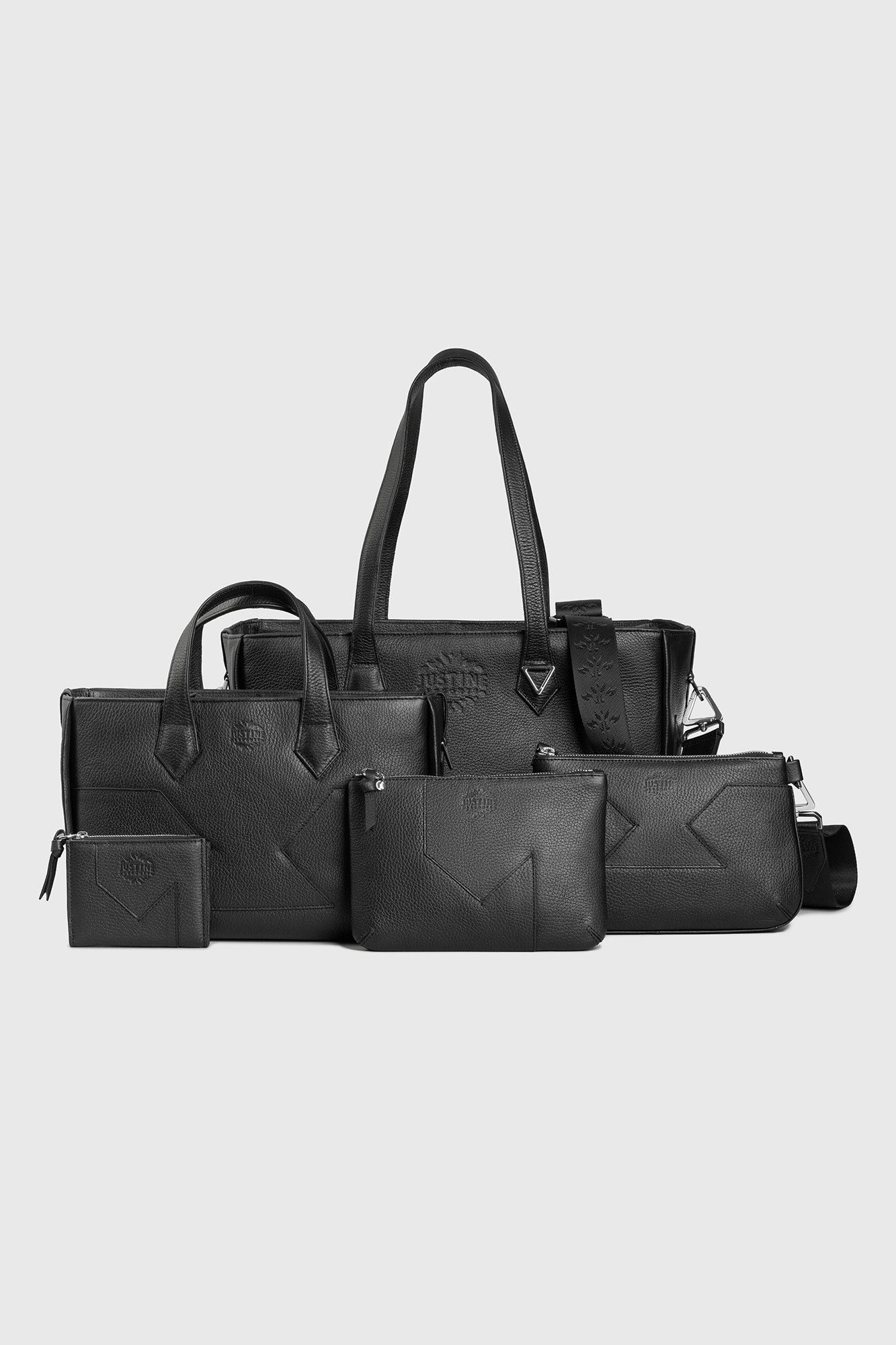 JL tote bag leather - Caviar black