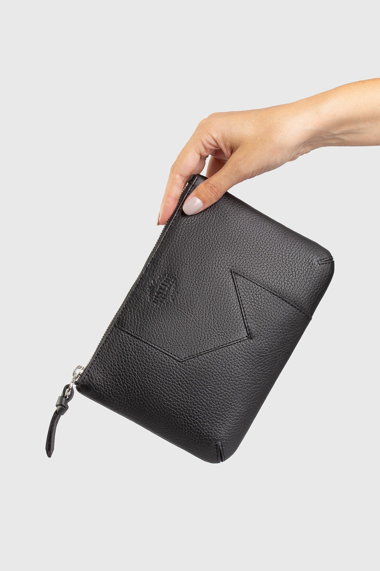 JL pouch leather - Caviar black