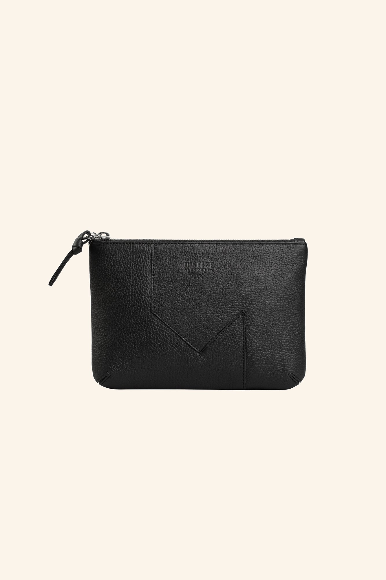 JL pouch leather - Caviar black