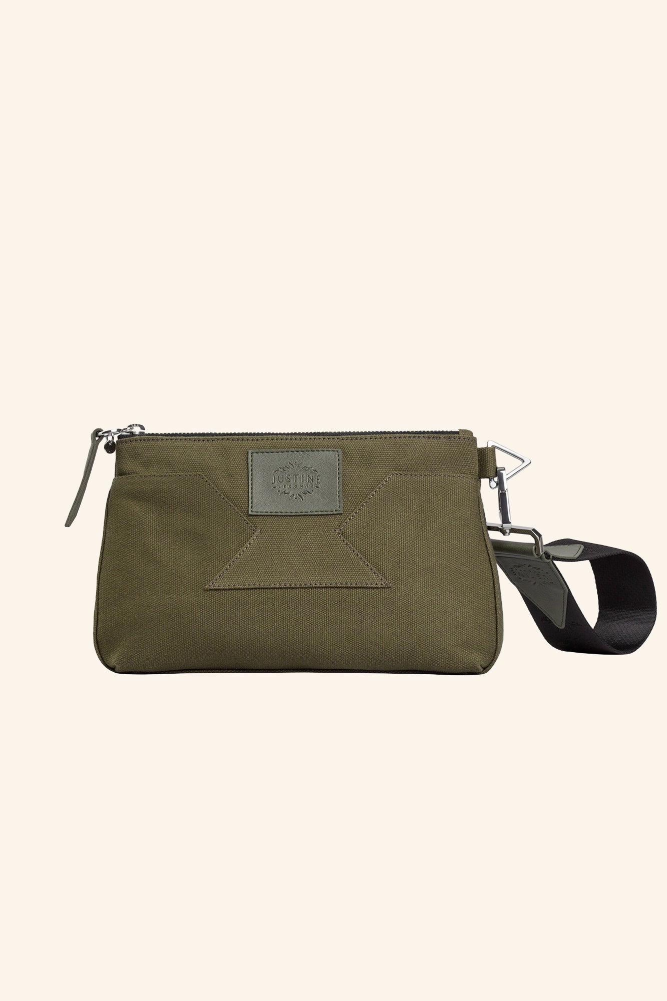 JL clutch bag canvas - Olive green