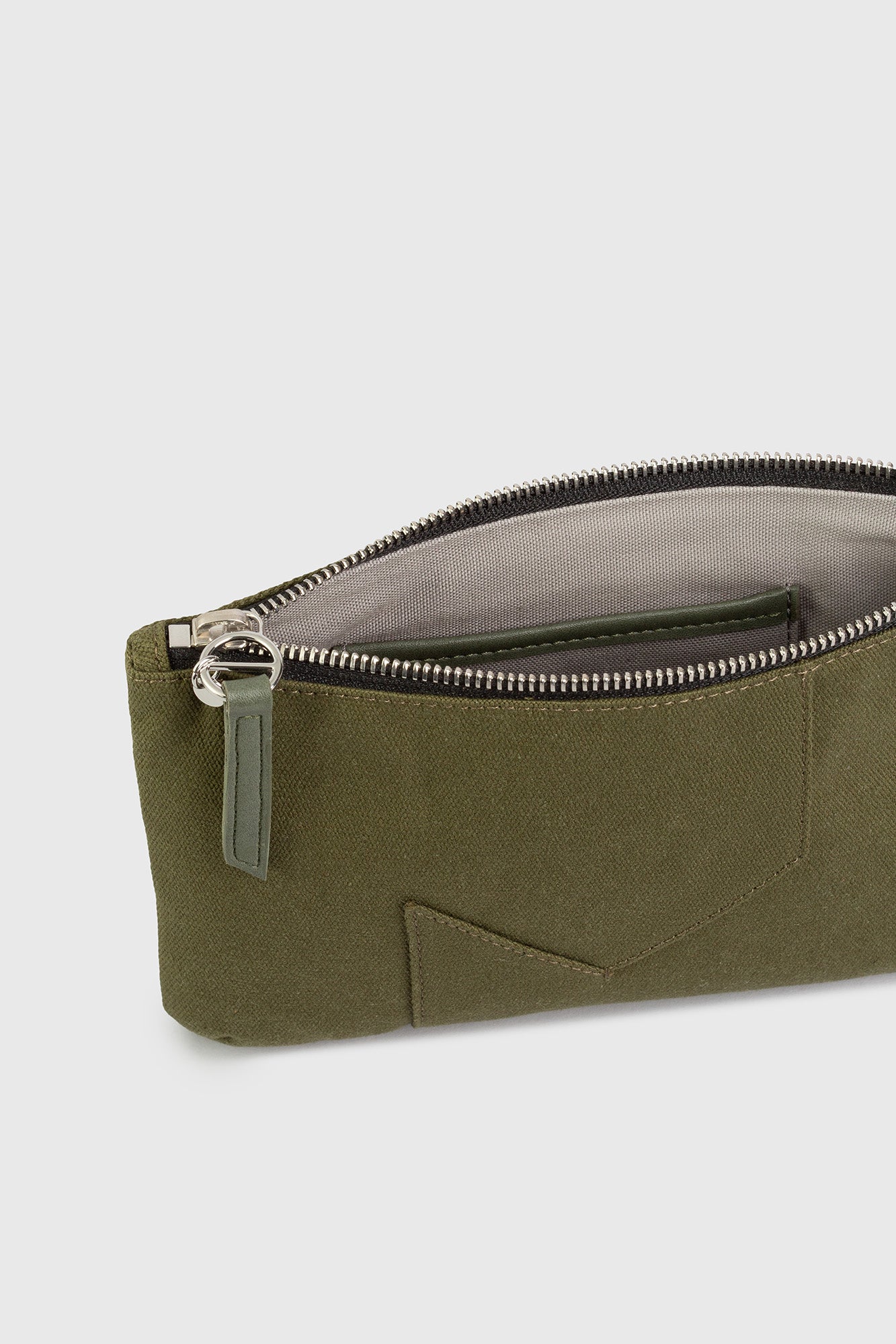 JL pouch canvas - Olive green