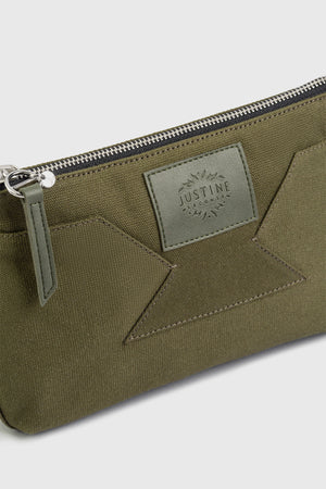 JL pouch canvas - Olive green