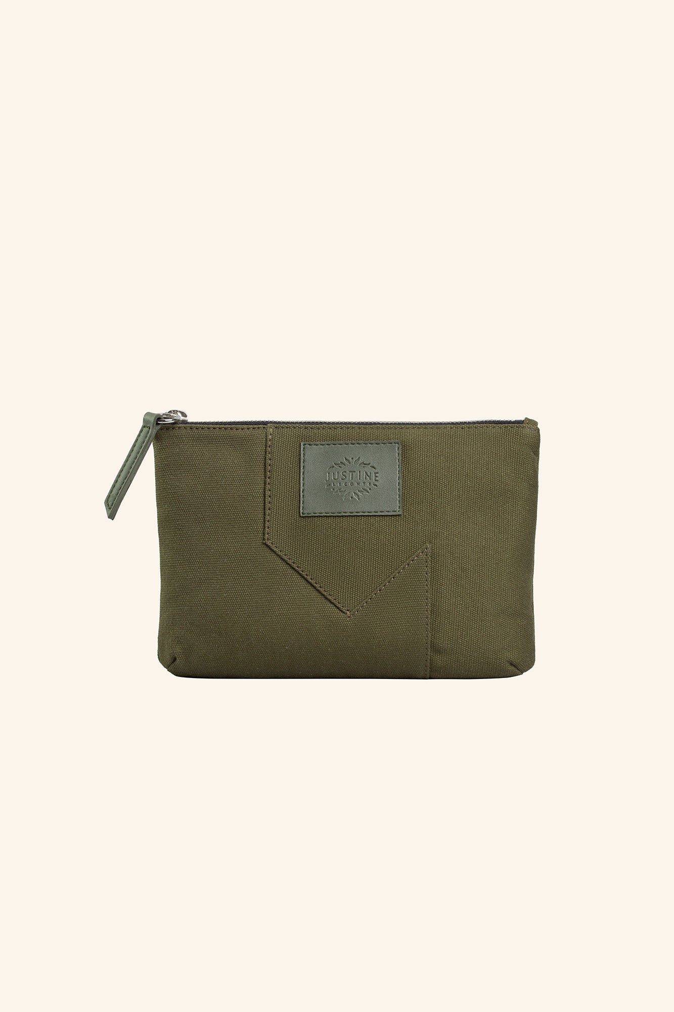 JL pouch canvas - Olive green