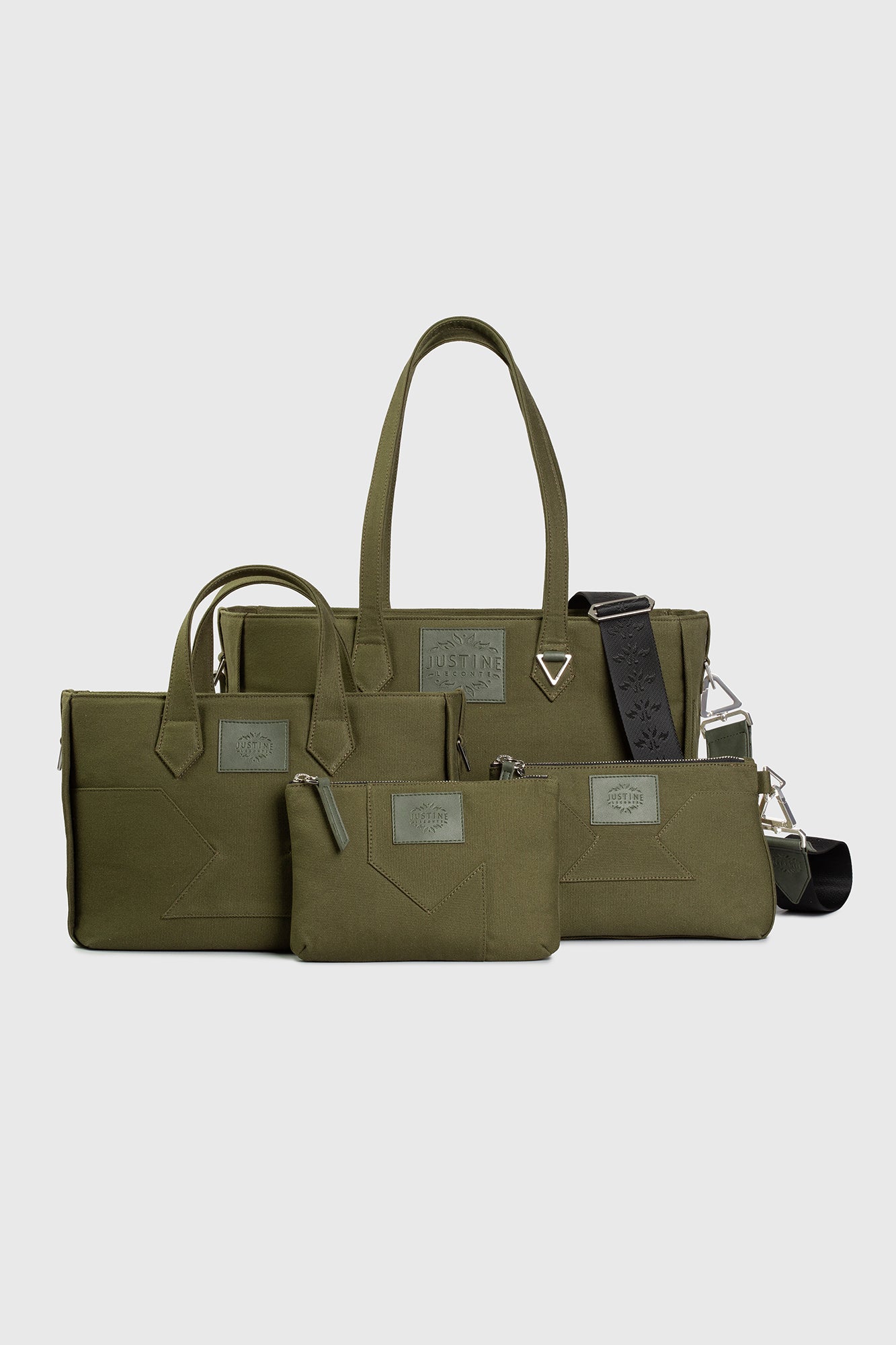 JL pouch canvas - Olive green