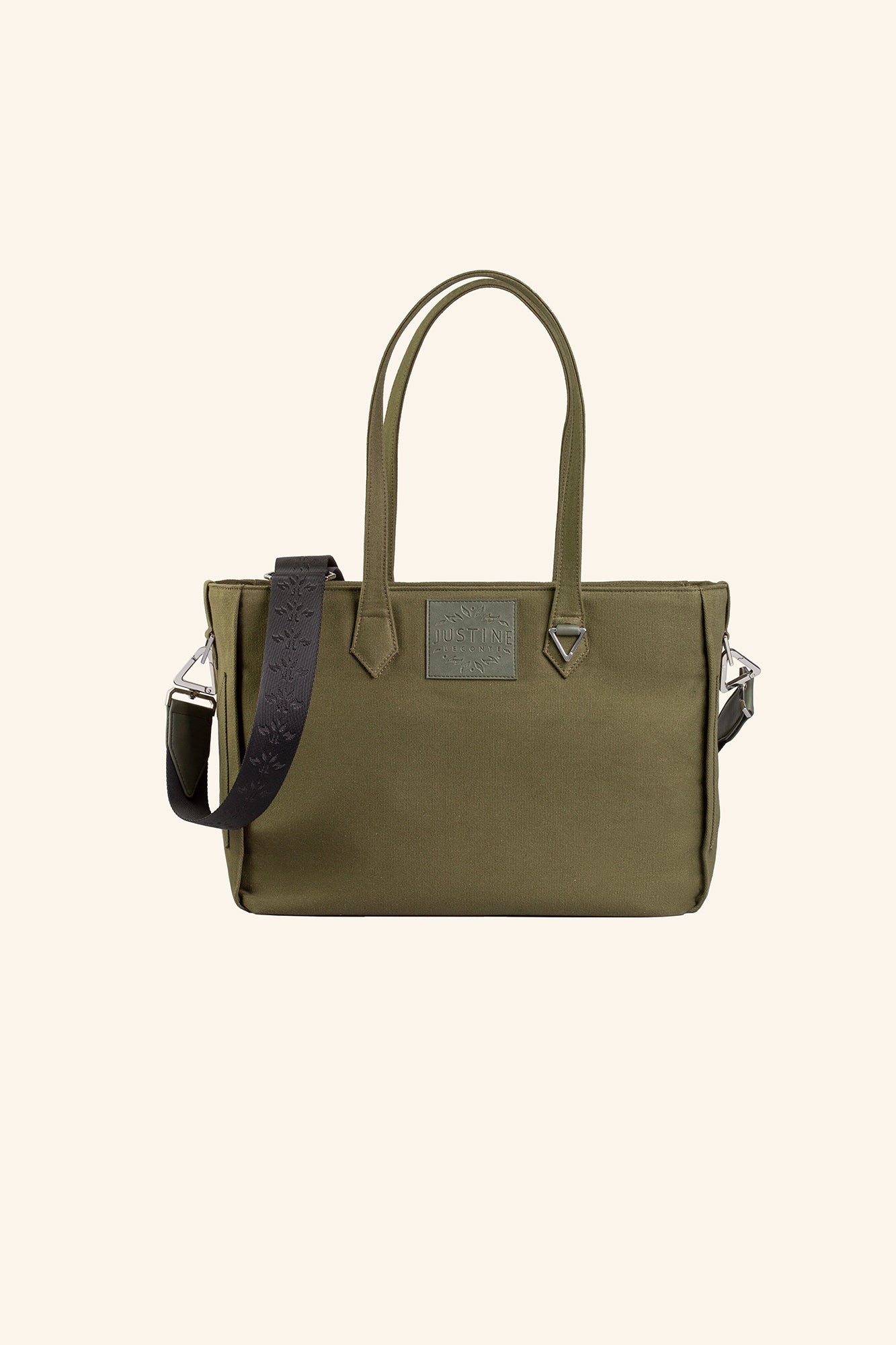 JL tote bag canvas - Olive green