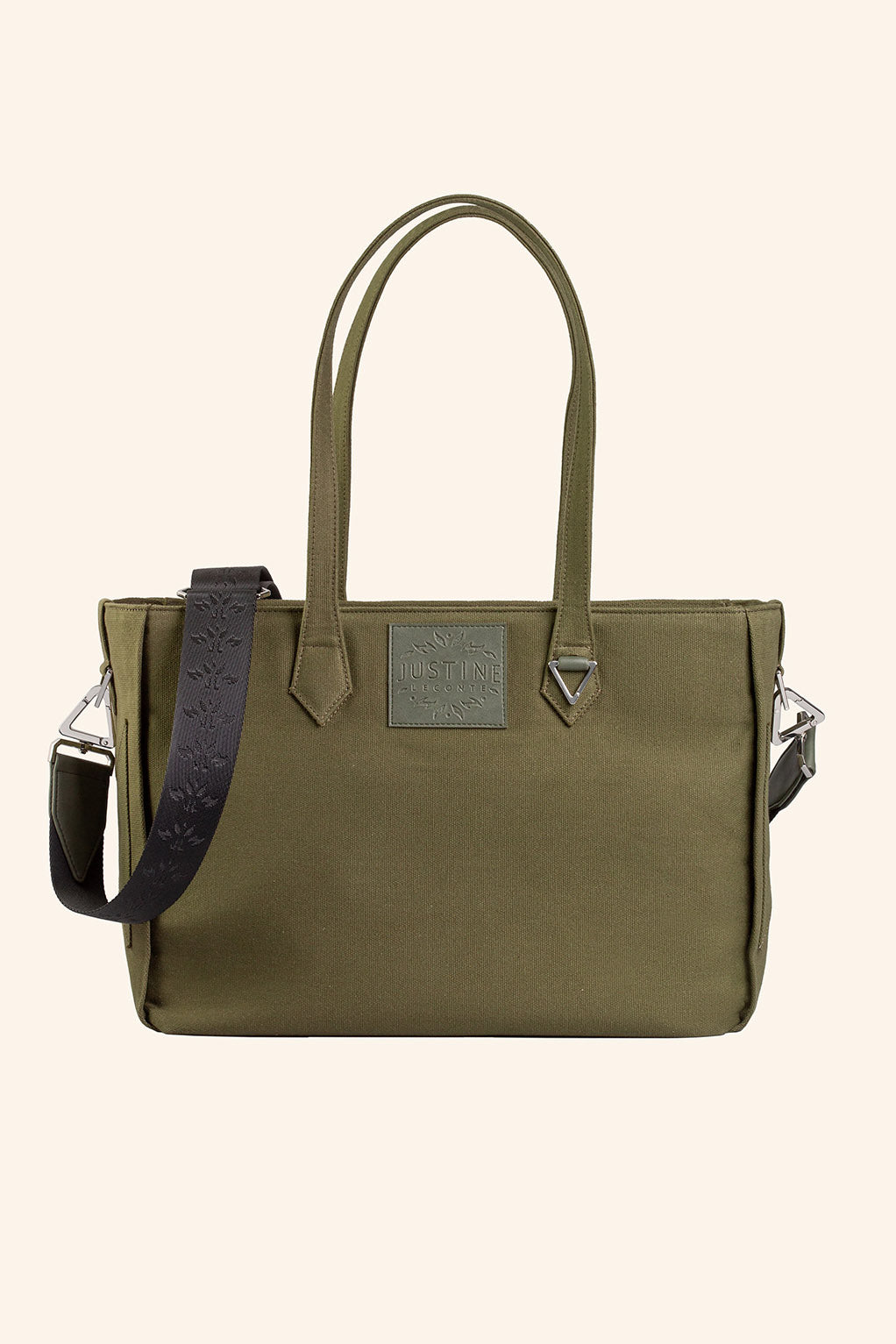 JL tote bag canvas - Olive green