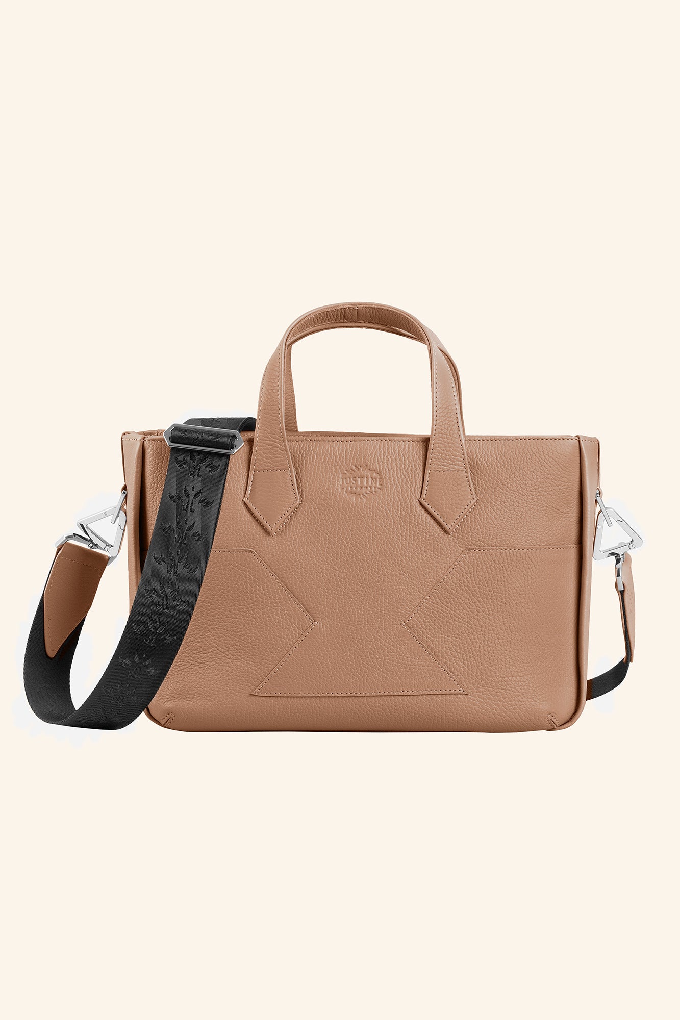 JL crossbody bag leather - Warm sand