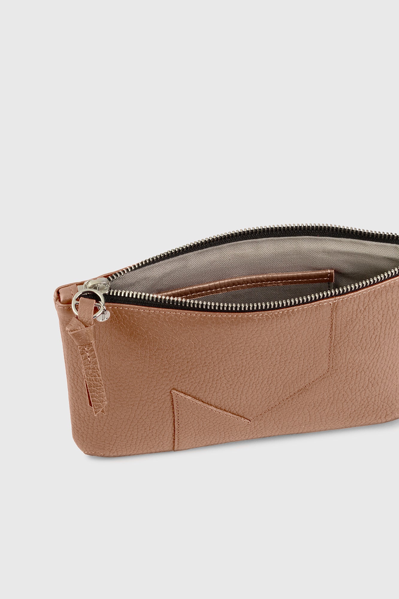 JL pouch leather - Warm sand