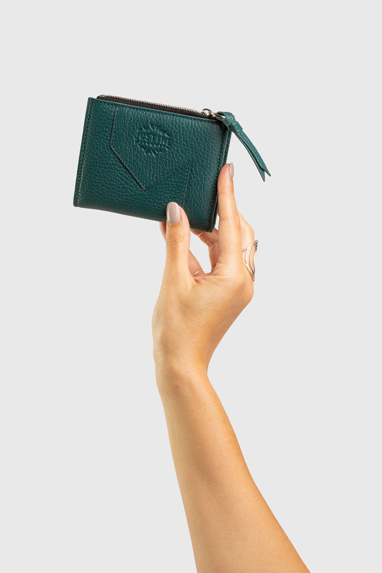 JL wallet leather - Teal green