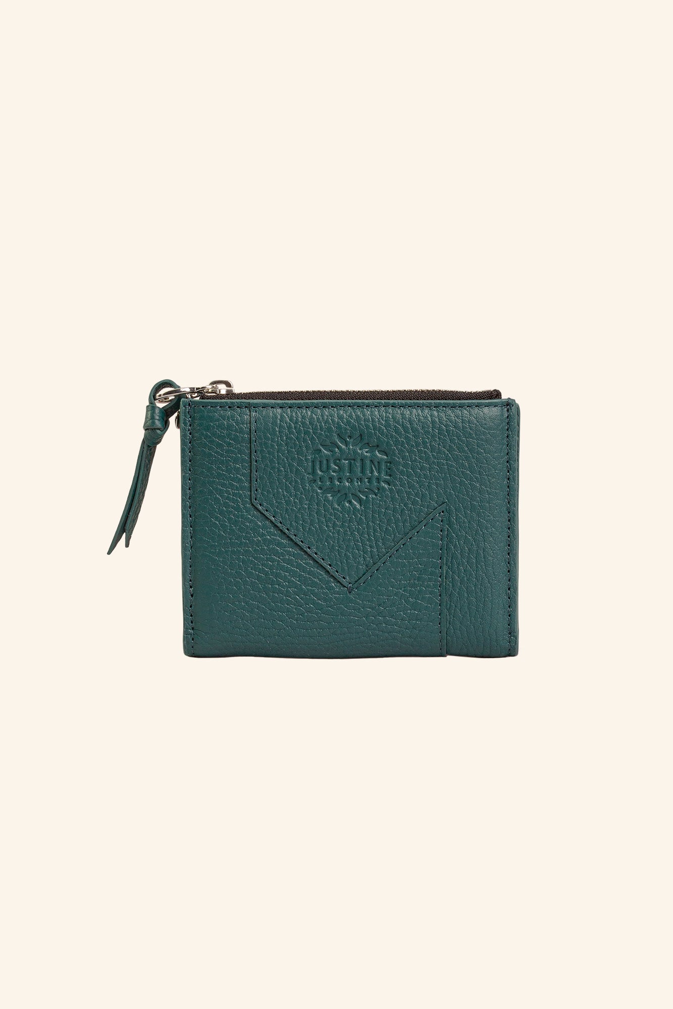 JL wallet leather - Teal green