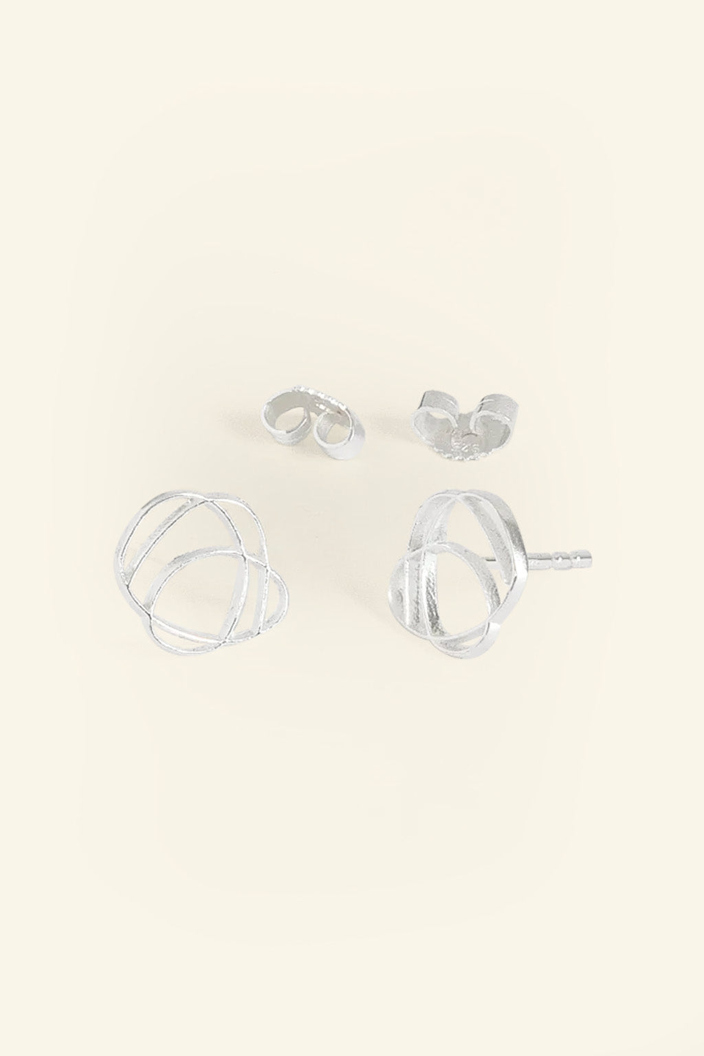 Swirl stud earrings