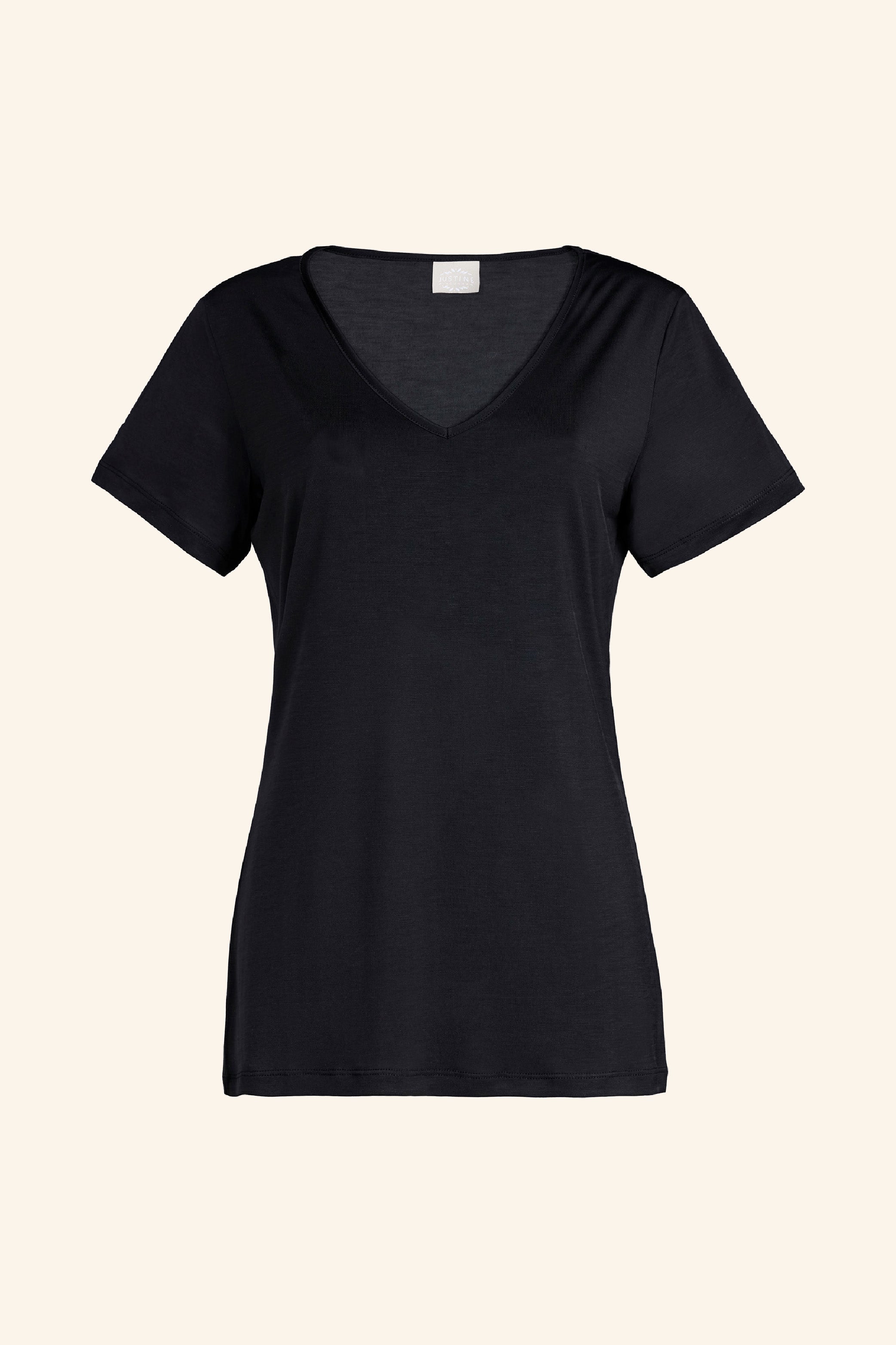 ADÈLE V-neck top, black