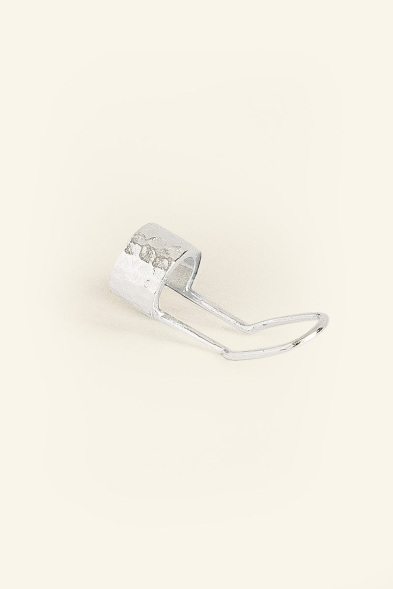 【HYERES LOR】Etincelle Silver antique ear cuff single Faceted ear cuff