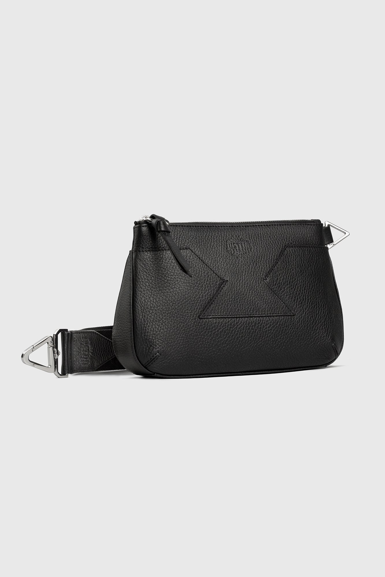 JL clutch bag leather - Caviar black