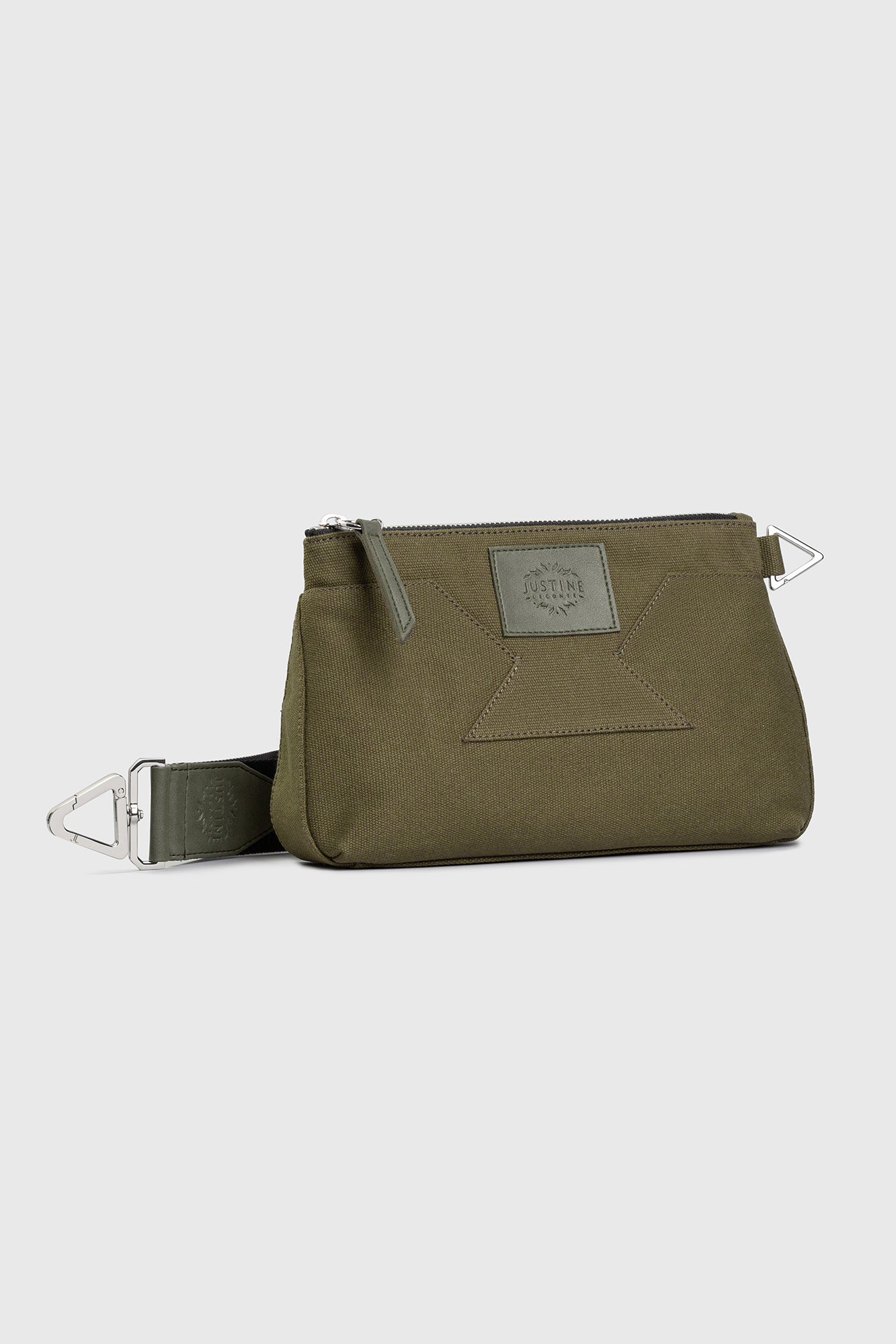 JL clutch bag canvas - Olive green