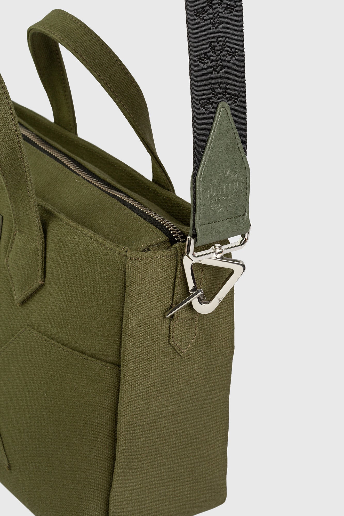 JL crossbody bag canvas - Olive green