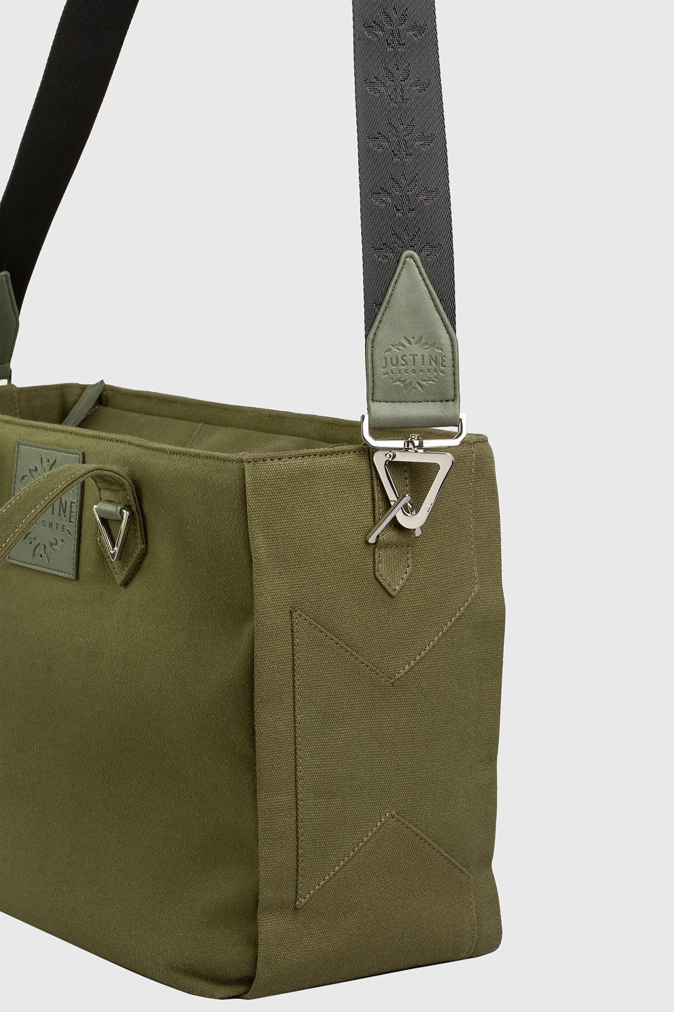 JL tote bag canvas - Olive green