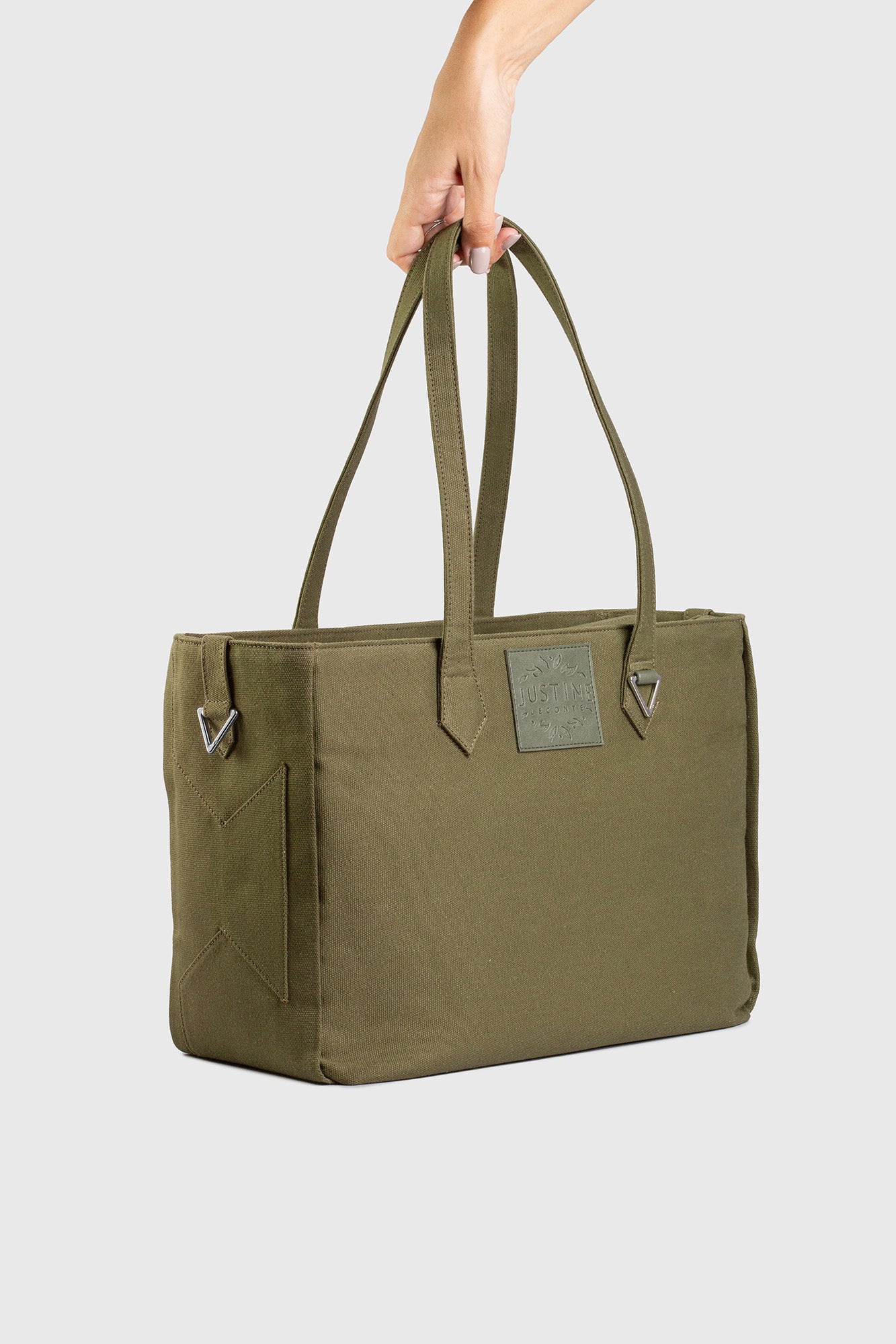 JL tote bag canvas - Olive green