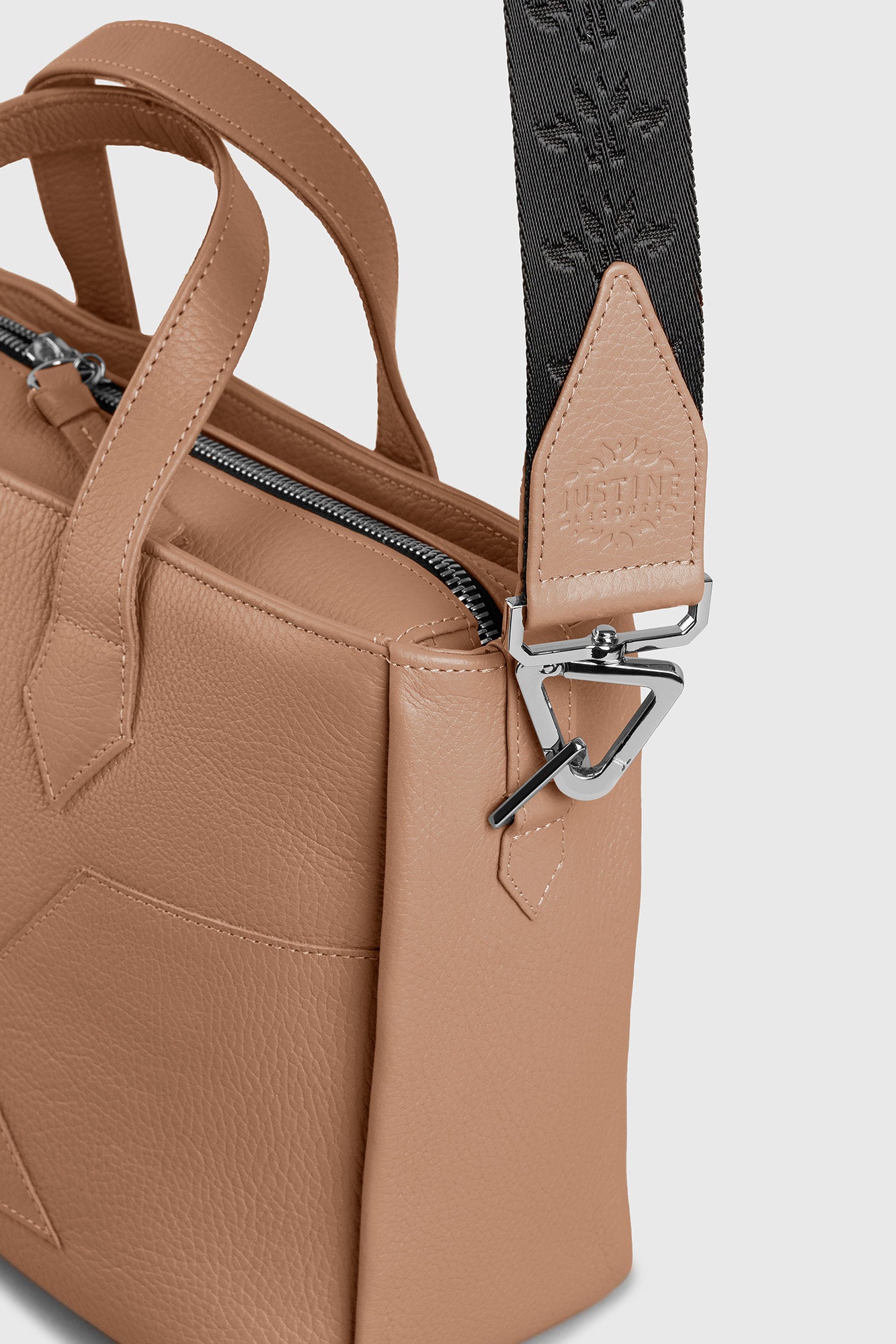 JL crossbody bag leather - Warm sand