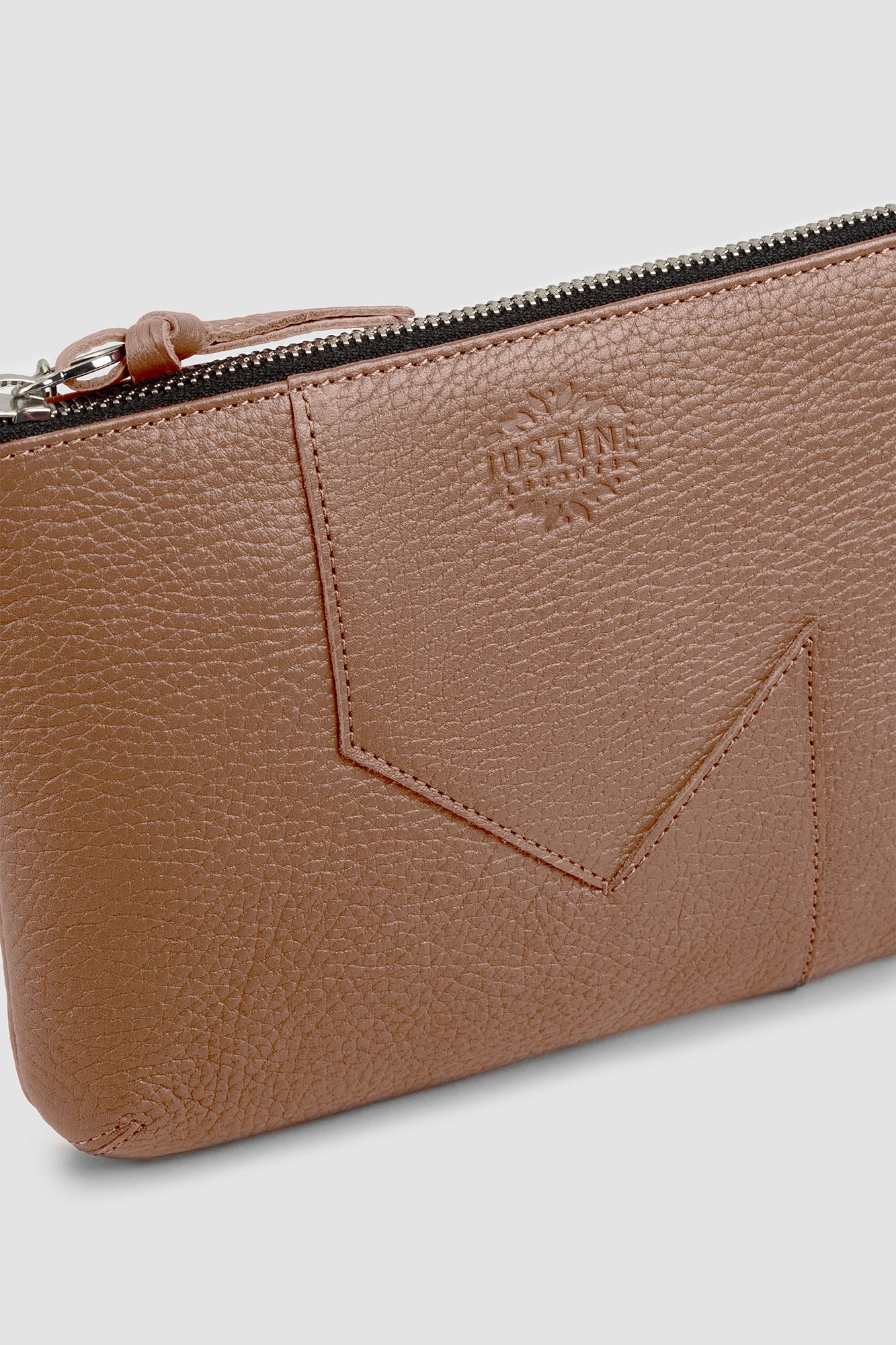 JL pouch leather - Warm sand