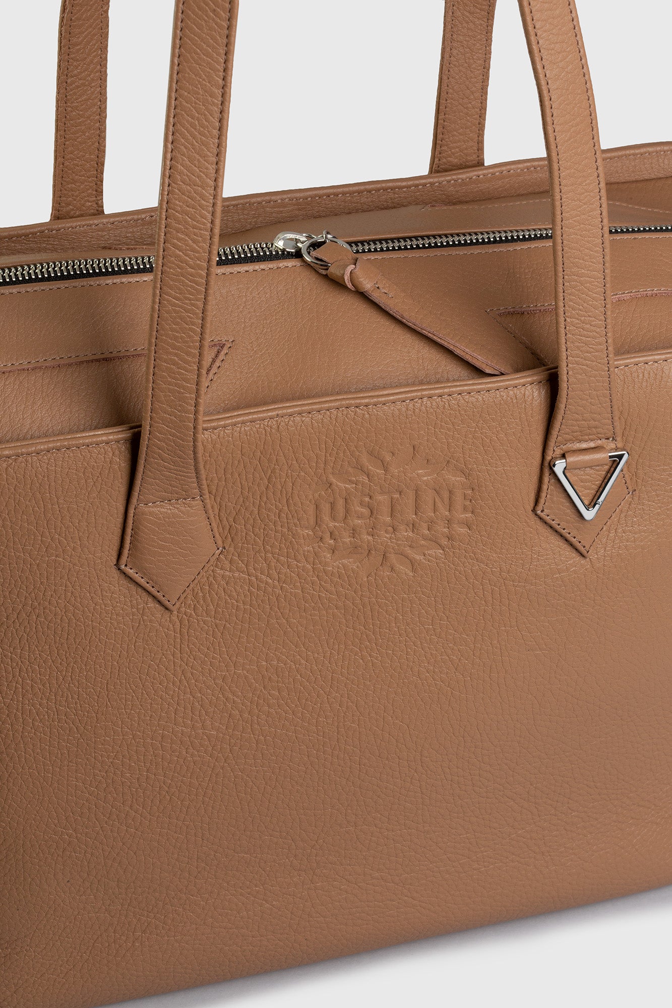 JL tote bag leather - Warm sand