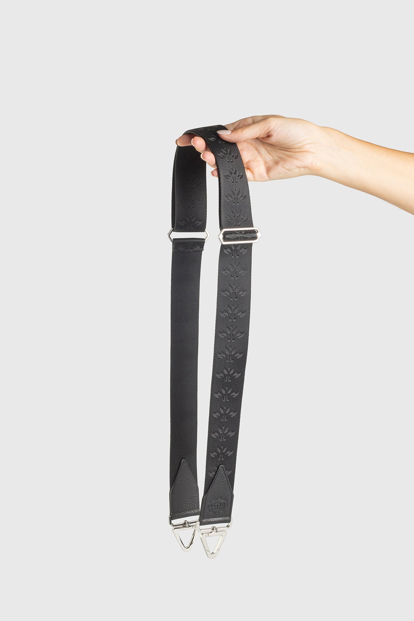 JL shoulder strap leather - Caviar black