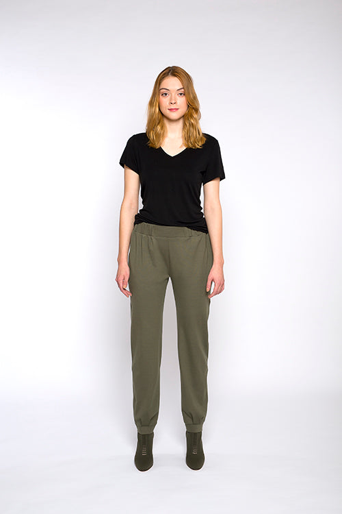 MARION leisure pants, green