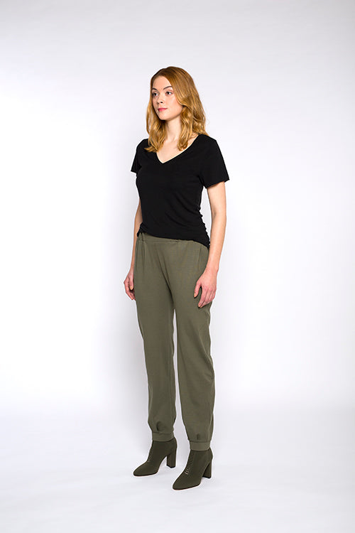 MARION leisure pants, green