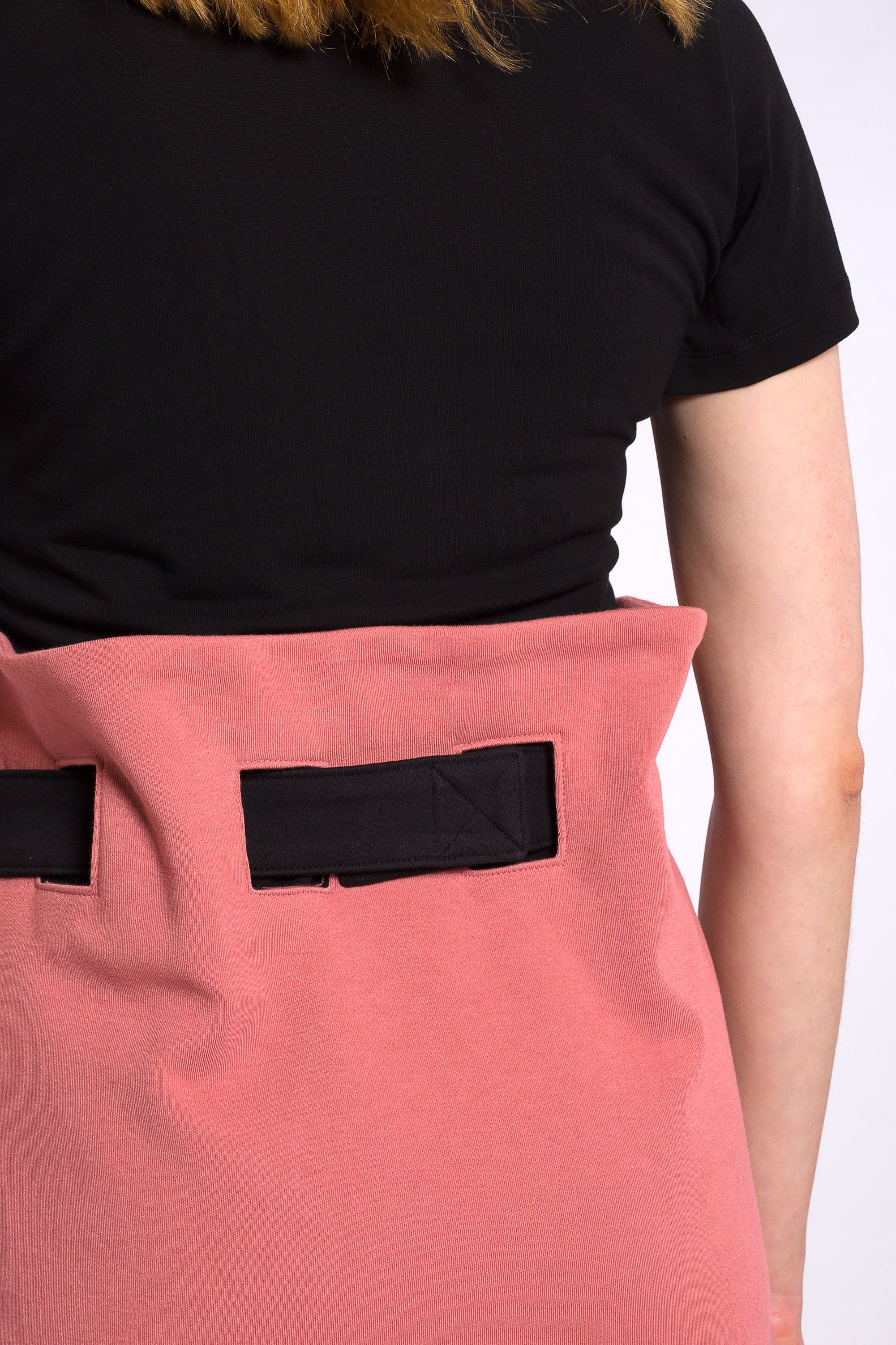 ALICE belted skirt, dusty pink